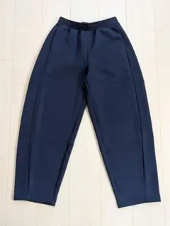 ユニクロ ドライスウェットカーブパンツ S ネイビー