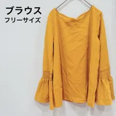 1点もの✨️フレアスリーブブラウス 【フリーサイズ】フレア袖 着回し抜群