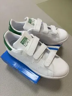 adidas スタンスミス ベルクロ ホワイト/グリーン【新品未使用】25cm