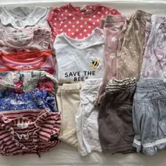 【春夏向け】女の子ベビー服 80 90センチ 15点セット まとめ売り　保育園着