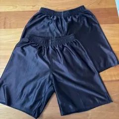 サッカー　ハーフパンツ　黒　M ２枚セット