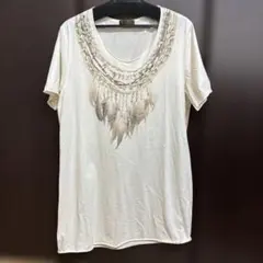 5/10まで期間限定お値下げ★ゴア goa シェル 羽根 プリント Tシャツ