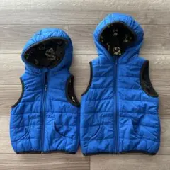 兄弟お揃いで♡ BREEZE ダウンベスト 100・120cm リバーシブル