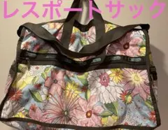 レスポートサック　ショルダーバッグ/ボストンバッグ２ＷＡＹ　フラワー柄ホワイト