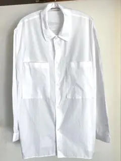 blurhms Chambray Gusset PKT Shirt サイズ3 白のサムネイル