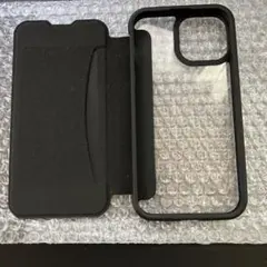 iPhone12mini TOUGH SLIMブラック 手帳ケース