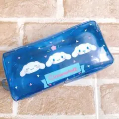新品★サンリオ シナモロール　クリアポーチ メイクポーチ　ペンケースに♪ 水色のサムネイル