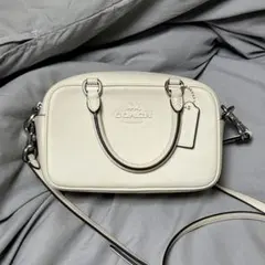 正規品 COACH コーチ ショルダーバッグ スムースカーフレザー