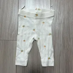 H&M　ベビー リブスパッツ レギンス アイボリー 総柄　50cmのサムネイル