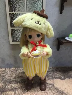 オビツ11 ポムポムプリン アウトフィットにミニチュアプリン付き