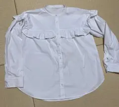 My:niaマイニアＭ　フリル シャツ ホワイトのサムネイル