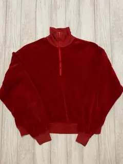 ヴィンテージ 70s ハーフジッププルオーバー ベロア