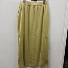 jasmi シルク イエロー ロングスカート