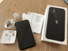 iPhone11 256GB ブラック SIMロック解除済　付属品完備
