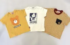 (ᵔᴥᵔ) HOTBISCUITS他ベビー Tシャツ 2枚おまけ1枚セット 80のサムネイル