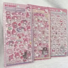 【正規品】ボンボンドロップシール　サンリオ第二段　ミニ　3点セット