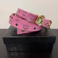 新品 DRIES VAN NOTEN ファー ナローベルト ピンク 80 - メルカリ