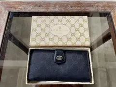 1980s oldgucci オールドグッチ　ブラック　長財布