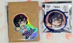 名探偵コナン　江戸川コナン　缶バッジ　ステッカー