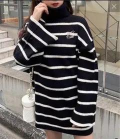 NICE CLAUP ハイネックNC刺繍チュニックのサムネイル