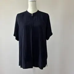 Ｊ.PRESS LADIES ネイビー 半袖ブラウスのサムネイル