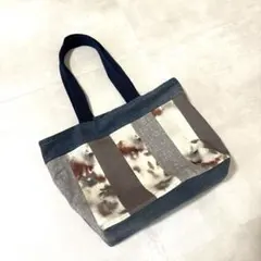 ストライプデザイン トートバッグ