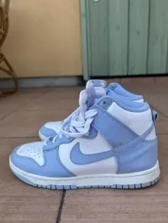 Nike Dunk High ライトブルー/ホワイト