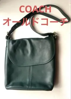 Old Coach Green Leather Tote Bag 4140y2k - メルカリ