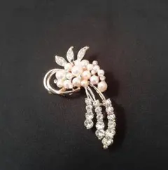 パールブローチ【同梱で無料】