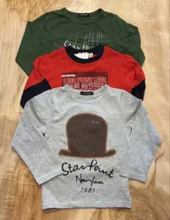Star Point 長袖Tシャツ 3枚セット