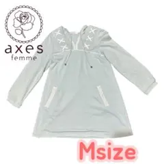 axes femme フード付きワンピース Mサイズ　レース　cute