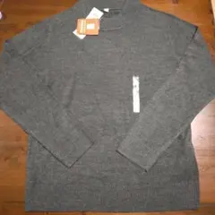 新品未使用　グレー 長袖 ニット Lサイズ　トップバリュー