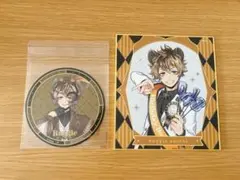 【新品未使用】ツイステ カフェ コースター ミニ色紙 おめかしバースデー ラギー