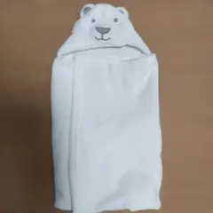 くまさんフード付きおくるみ