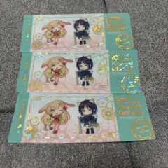 超かぐや姫！ ラウンドワン コラボ 箔押し チケット風クリアカード