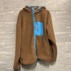 HUF フリースジャケット L ブラウン/ブルー