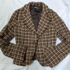 最終値下げUNITED COLORS OF BENETTON ツイードジャケット