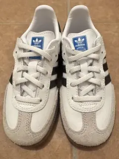 adidas スニーカー ホワイト/ブラック　サンバ　samba 16cm