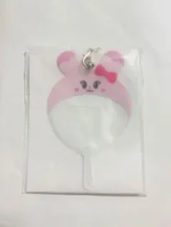 NiziUみいひ NIZOOピョンピョン　うちわ型缶バッジキーホルダー　D賞くじ