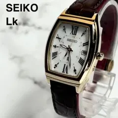 稼働美品 セイコーLk レディース腕時計 1B22-0CC0 トノー型 ゴールド