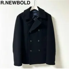 【美品】 R.NEWBOLD ウールピーコート ブラック サイズL