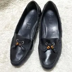 GUCCI ローファー パンプス ブラック バンブー レザー 23cmのサムネイル