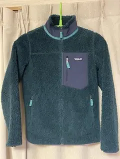 パタゴニア　レトロXジャケット　ウィメンズ　Ｍサイズ　深緑×紺色