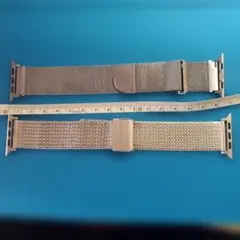 美品 Apple Watch メッシュバンド シルバー