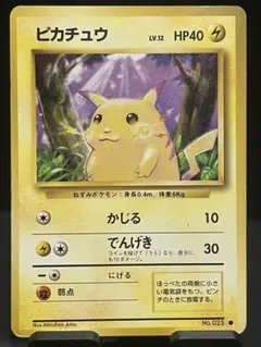 ピカチュウ Lv.12 旧裏面 状態要確認 ● 第1弾拡張パック　初期
