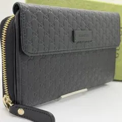 未使用級✨グッチ 長財布 折り財布 マイクロシマ オーガナイザー 