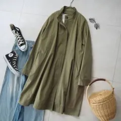 オリーブカーキグリーンアーバンリサーチスタンドカラーミリタリージャケットブルゾン