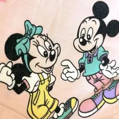 布団カバー ディズニー ミキミニ ビンテージシーツ 生地 レトロ