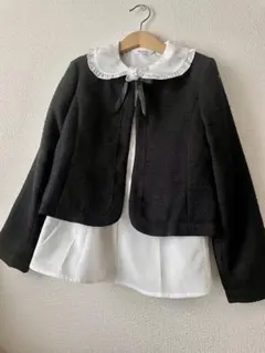 ブラウス &ツイードジャケット/2点SET/120/130/コムサ/卒入学式