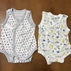 ベビー肌着 2枚セット 動物柄